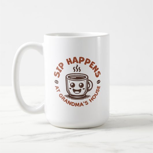 Customizable Coffee Mug for Grandma コーヒーマグカップ (左)