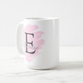 Customizable Coffee Mug with Monogram & Name コーヒーマグカップ (正面左)