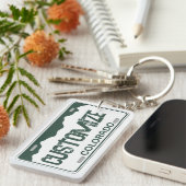 Customizable Colorado license plate green keychain キーホルダー (正面右)