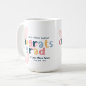 Customizable Congrats on Graduation  コーヒーマグカップ (正面左)