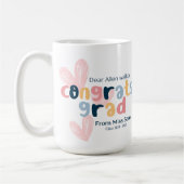 Customizable Congrats on Graduation  コーヒーマグカップ (左)