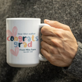 Customizable Congrats on Graduation  コーヒーマグカップ