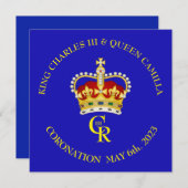 Customizable Coronation Celebration Invitation  招待状 (正面/裏面)