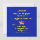 Customizable Coronation Celebration Invitation  招待状 (裏面)