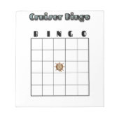 Customizable Cruise Bingo Board ノートパッド (正面)