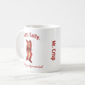 Customizable Cute Bacon Hand-Drawn Art Coffee Mug コーヒーマグカップ (正面左)