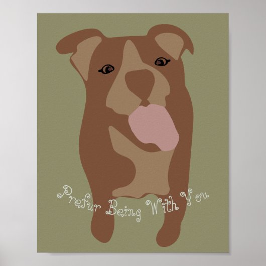 Customizable Cute Dog Companion Poster ポスター (正面)