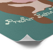 Customizable Cute Dog Companion Poster ポスター (角)