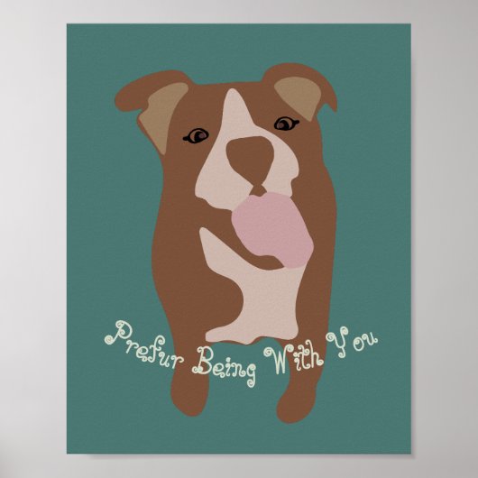 Customizable Cute Dog Companion Poster ポスター (正面)