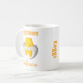 Customizable Cute Egg Hand-drawn Original Art  コーヒーマグカップ (正面左)