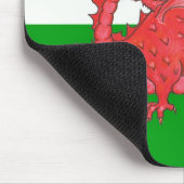 Customizable Cute Welsh Red Dragon Mousepad マウスパッド (コーナー)
