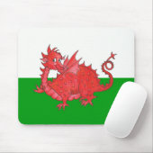 Customizable Cute Welsh Red Dragon Mousepad マウスパッド (マウス)