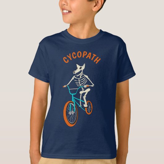 Customizable Cycopath Werewolf Skeleton BMX Bike Tシャツ (正面)