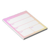 Customizable Daily Planning Notepad ノートパッド (アングル)