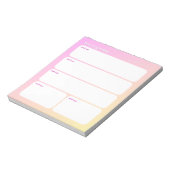 Customizable Daily Planning Notepad ノートパッド (回転)