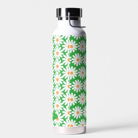 Customizable Daisy Pattern Insulated Water Bottle  ウォーターボトル (左面)
