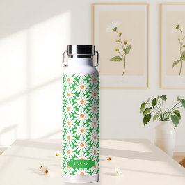 Customizable Daisy Pattern Insulated Water Bottle  ウォーターボトル