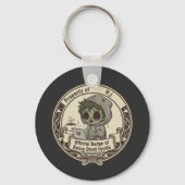 Customizable Dead Inside Badge キーホルダー (正面)