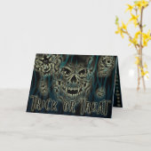 Customizable Demon Trick or Treat Card カード (黄色い花)