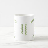 Customizable Dia de los Muertos Avocado Character コーヒーマグカップ (中央)