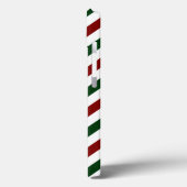 Customizable Diagonal Christmas Stripes iPhone Case-Mate iPhoneケース (裏面 / 左)