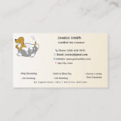 Customizable Dog & Cat Groomer Contact Card | Edit 名刺 (裏面)