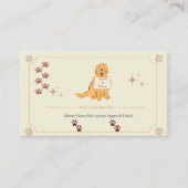 Customizable Dog & Cat Groomer Contact Card | Edit 名刺 (正面)