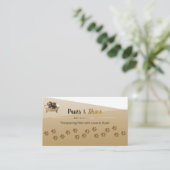 Customizable Dog & Cat Groomer Contact Card | Edit 名刺 (スタンド正面)