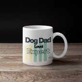 Customizable Dog Dad Level Expert コーヒーマグカップ