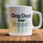 Customizable Dog Dad Level Expert コーヒーマグカップ