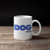 Customizable DOG mom AF コーヒーマグカップ