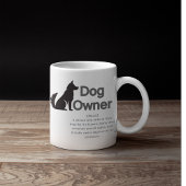 Customizable Dog Owner Definition コーヒーマグカップ