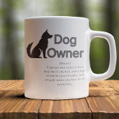 Customizable Dog Owner Definition コーヒーマグカップ