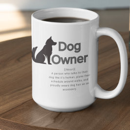 Customizable Dog Owner Definition コーヒーマグカップ
