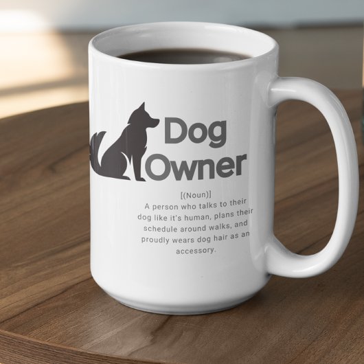 Customizable Dog Owner Definition コーヒーマグカップ