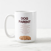 Customizable Dog Parent Definition コーヒーマグカップ (左)