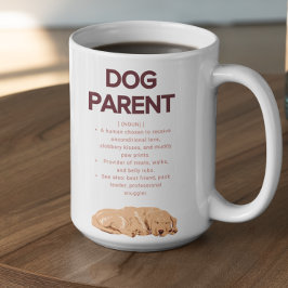 Customizable Dog Parent Definition コーヒーマグカップ