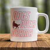 Customizable Dogs Over Drama コーヒーマグカップ