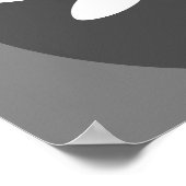 Customizable Dragonfly Color with Gray BG Design ポスター (角)