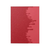 Customizable Dripping Tomato Red Notepad ノートパッド (回転)
