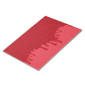 Customizable Dripping Tomato Red Notepad ノートパッド (アングル)