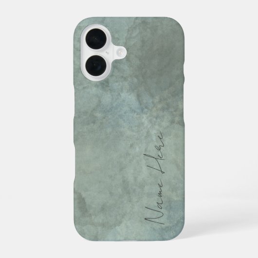 Customizable Earthy Elegant Phone Case iPhone 16ケース (裏面)