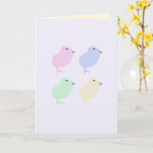 Customizable Easter card カード (黄色い花)