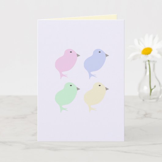 Customizable Easter card カード (小さな植物)