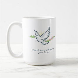 Customizable Easter Dove Mug with Olive Branch コーヒーマグカップ