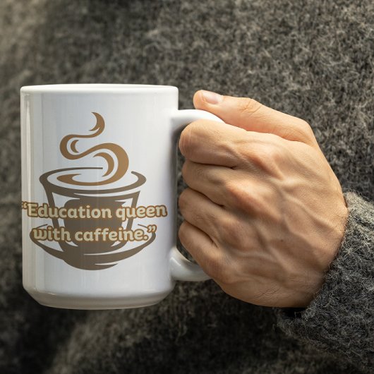 Customizable Education Queen Mug For Teachers コーヒーマグカップ