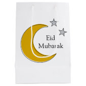 Customizable Eid Gift Bag ミディアムペーパーバッグ (裏面)