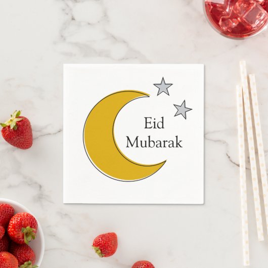 Customizable Eid Paper Napkins スタンダードカクテルナプキン (インサイチュ)