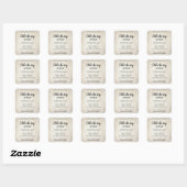 Customizable Elderberry Syrup Label ZEB_03a スクエアシール (シート)