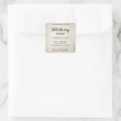 Customizable Elderberry Syrup Label ZEB_03a スクエアシール (バッグ)